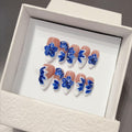 Blue Flower Sea - French Engraved | Almond